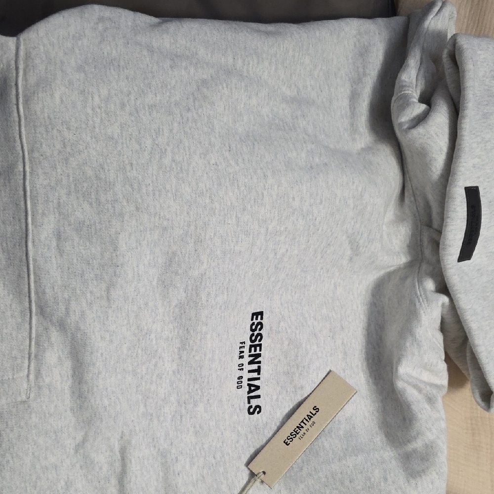 Essentials Light Gray Pullover NWT - image 1